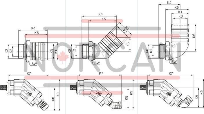 technical illustration-R902162394-A17FO, fixed displacement unit, open circuit, medium pressure, size: 63 cm&sup3;