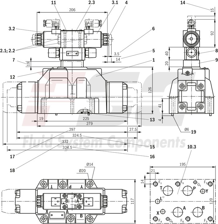 technical illustration-R978913649-Size 22, symbol E, electrical with solenoid, 110-120 V AC