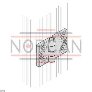 technical illustration-3842544531-Hinge, aluminum P1=45 P2=45