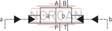 technical illustration-R978903900-Type of actuation: hydraulic-hydraulic For subplate mounting Porting pattern according to ISO&nbsp;4401 Subplates according to data sheets 45054 to 45060 (separate order) Spring centering, spring end position or hydraulic end position Optional auxiliary operating device Switching time adjustment, optional Preload valve in channel P of the main valve, optional Stroke setting at main spool, optional Stroke setting and/or end position control, optional Inductive position switch and proximity sensors (contactless)