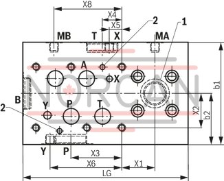 technical illustration-R900999011-Nominal pressure 250 bar, piston &Oslash; 40 ... 320 mm, piston rod &Oslash; 22 ... 220 mm, stroke length up to 6000 mm