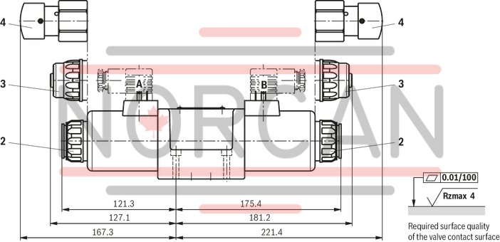 technical illustration-R901278768-Size 10, symbol G, solenoid-actuated, 24 V DC