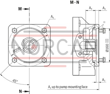 technical illustration-R901065969-Pump A4VSO with analog OBE