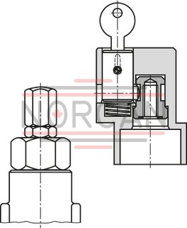 technical illustration-R900580382-Variable displacement pump, size 20 cm&sup3;, pressure 160 bar for industrial applications, open circuit
