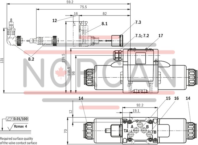 technical illustration-R901278768-Size 10, symbol G, solenoid-actuated, 24 V DC