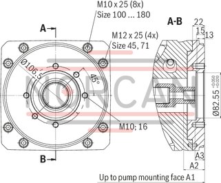 technical illustration-R901135309-Pump A10VSO BR32 with analog OBE
