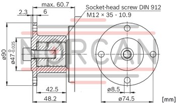 technical illustration-R902162394-A17FO, fixed displacement unit, open circuit, medium pressure, size: 63 cm&sup3;