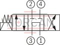 technical illustration-R901237594-Mounting cavity R/UNF10-04-0-06 Wet-pin DC solenoids Solenoid coil can be rotated Optional auxiliary operating device