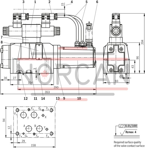 technical illustration-R901039097-Size 27, symbol E, electrical with integrated electronics, 24 V DC