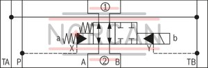 technical illustration-R901226754-Size 10, symbol E63, with solenoid actuation, 110 VAC 50/60Hz