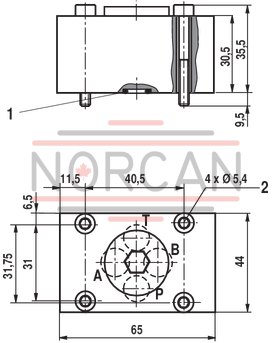 technical illustration-R900248456-Valve to control position, force, pressure or velocity 2-stage servo valve with mechanical feedback 1st stage nozzle/flapper plate amplifier For subplate mounting: Porting pattern according to ISO 4401 Dry control motor, no contamination of the solenoid gaps by the hydraulic fluid Can also be used as 3-way version Wear-free control spool return element Valve and integrated control electronics are adjusted and tested Pressure chambers at the control sleeve with gap seal, therefore no wear of the seal ring Filter for 1st stage freely accessible from the outside