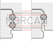 technical illustration-r167121420-Ball runner block, BNS, size 25, steel CS, accuracy standard, low preload, without ball chain