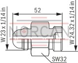 technical illustration-R901435684-Bladder-type accumulator size 10 liters, 330 bar for industrial applications at standard temperatures