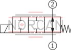 technical illustration-R901069975-Pilot control valve Mounting cavity&nbsp;R/T-8A Direct-controlled directional slide valve with solenoid actuation Flow possible in both directions Positive overlap prevents switching shocks Wet-pin DC solenoids Solenoid coil can be rotated With concealed manual override