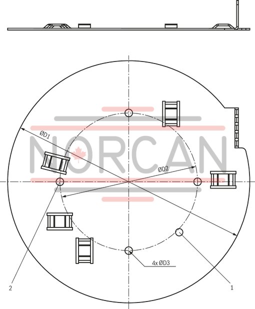 technical illustration-R901500009-Small hydraulic power unit for up to 1.5 kW with variable-speed drive