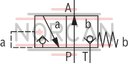 technical illustration-R900052521-Size 6, symbol C, hydraulically actuated