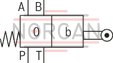 technical illustration-R900479282-4/3-, 4/2- or 3/2-way version Porting pattern according to DIN&nbsp;24340 form A (without locating hole) Porting pattern according to ISO&nbsp;4401-03-02-0-05 (with locating hole) Type of actuation: Roller plunger Inductive position switch and proximity sensors (contactless)
