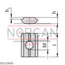 technical illustration-3842529323-Swivel-in sliding block groove 10 steel, zinc-plated M6