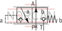 technical illustration-R900052521-Size 6, symbol C, hydraulically actuated
