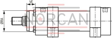 technical illustration-R900999021-Nominal pressure 250 bar, piston &Oslash; 40 ... 320 mm, piston rod &Oslash; 25 ... 220 mm, stroke length up to 6000 mm