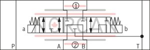technical illustration-R900945999-Direct-controlled directional slide valve with solenoid actuation Sandwich plate valve As stop straight-through valve or stop straight-through short circuit valve Porting pattern according to DIN&nbsp;24340 form&nbsp;A (without locating hole), (standard) Porting pattern according to ISO&nbsp;4401-03-02-0-05 (with locating hole) Wet-pin AC or DC solenoids Manual override, optional
