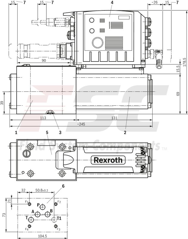 technical illustration-R901474443-Size 6, symbol C4, integrated electronics, 24 V DC