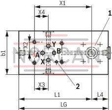 technical illustration-R900999011-Nominal pressure 250 bar, piston &Oslash; 40 ... 320 mm, piston rod &Oslash; 22 ... 220 mm, stroke length up to 6000 mm