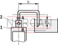 technical illustration-R900964465-Size 40, A → B, hydraulically actuated