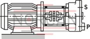 technical illustration-R900490630-Radial piston pump, size 1.0 ccm, pressure 450 bar for industrial applications, open circuit