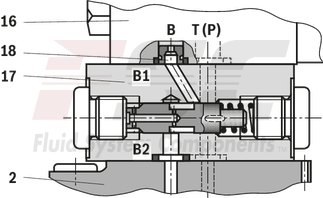 technical illustration-R978916728-Size 32, P → T, mechanical, 24 V DC