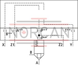 technical illustration-R901031634-2 area ratios 4 different springs 6 different cracking pressures