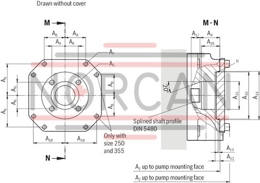 technical illustration-R901065969-Pump A4VSO with analog OBE