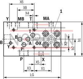 technical illustration-R900999011-Nominal pressure 250 bar, piston &Oslash; 40 ... 320 mm, piston rod &Oslash; 22 ... 220 mm, stroke length up to 6000 mm