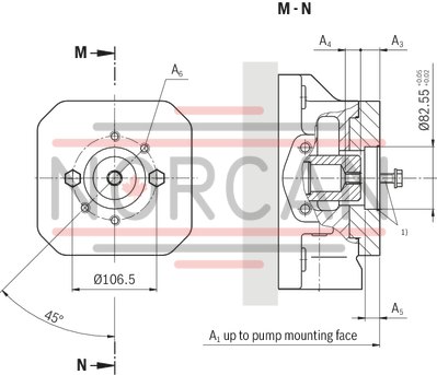 technical illustration-R901065969-Pump A4VSO with analog OBE
