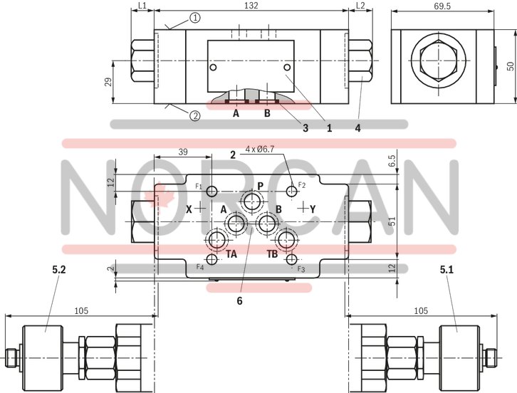 technical illustration-R900407394-Size 10, A1 → A2, B1 → B2, mechanically actuated