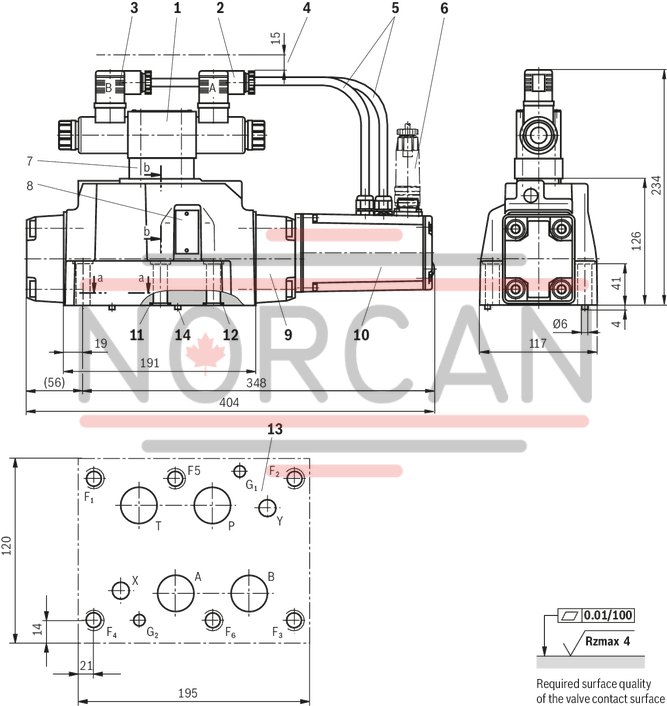technical illustration-R901039097-Size 27, symbol E, electrical with integrated electronics, 24 V DC