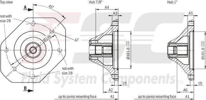 technical illustration-R987097394-Pump A10VSO BR31 with external analog electronics