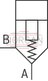 technical illustration-R900910269-Size 16, bidirectional (A → B, B → A), hydraulically actuated, spool type AE