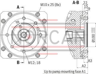 technical illustration-R901135309-Pump A10VSO BR32 with analog OBE