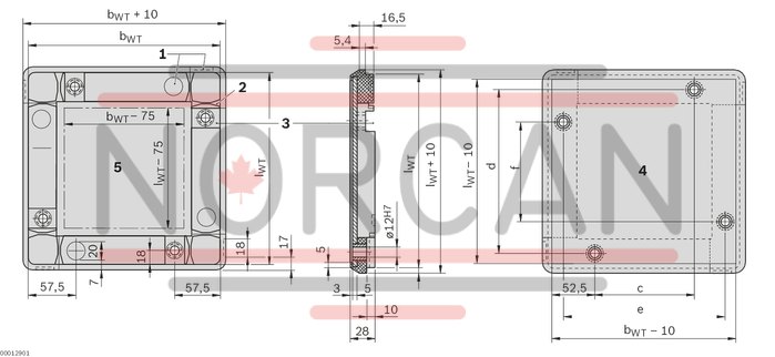technical illustration-FRAME MODULE-Standard frame module, corner module (PA) 320