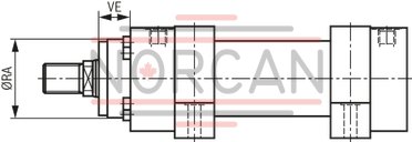 technical illustration-R900999011-Nominal pressure 250 bar, piston &Oslash; 40 ... 320 mm, piston rod &Oslash; 22 ... 220 mm, stroke length up to 6000 mm