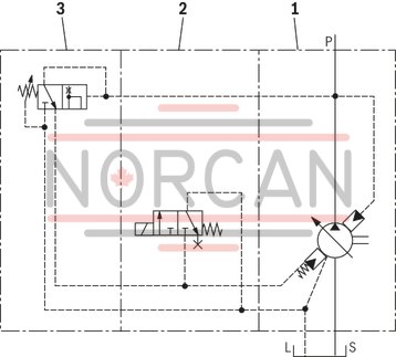 technical illustration-R900580382-Variable displacement pump, size 20 cm&sup3;, pressure 160 bar for industrial applications, open circuit