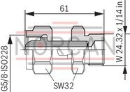 technical illustration-R901435684-Bladder-type accumulator size 10 liters, 330 bar for industrial applications at standard temperatures