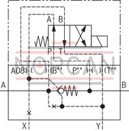 technical illustration-R900457388-For subplate mounting Porting pattern according to ISO&nbsp;5781-06-07-0-00 (NG10), ISO&nbsp;5781-08-10-0-00 (NG20), ISO&nbsp;5781-10-13-0-00 (NG32) For threaded connection For the leakage-free blocking of one actuator port Attachment possibility for directional spool valve or directional seat valve, optional Pilot oil return, external Version with pre-opening for dampened release, optional Various cracking pressures, optional Check valve installation sets available individually Corrosion-protected design