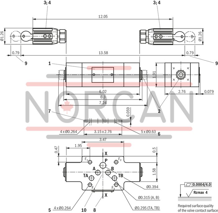 technical illustration-R900517812-Size 10, A1 → A2, B1 → B2 or A2 → A1, B2 → B1, mechanical