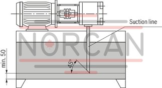 technical illustration-R900984020-Internal gear pump, size 11, pressure 350 bar for industrial applications, open circuit