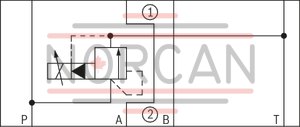technical illustration-R901323940-Size 6, P &rarr; T, electrical with integrated electronics, 24 V DC