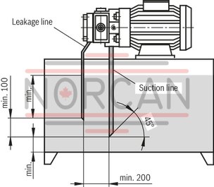 technical illustration-R900580382-Variable displacement pump, size 20 cm&sup3;, pressure 160 bar for industrial applications, open circuit