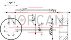 technical illustration-R900245715-INTERNAL GEAR PUMP, size 6, pressure 250 bar for industrial and mobile applications, open circuit