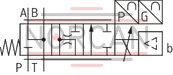 technical illustration-R901118994-3-way proportional directional valves with integrated digital control electronics IAC-P Completely adjusted unit consisting of position-controlled valve, pressure sensor and field bus connection Operation by means of proportional solenoids with central thread and detachable coil Valve control spool, position-controlled Integrated pressure sensor plate (optional) Porting pattern according to ISO&nbsp;4401 Analog interface for command and actual value Design for CAN bus with CANopen protocol DS 408 or Profibus-DP Quick commissioning via PC and commissioning software WIN-PED